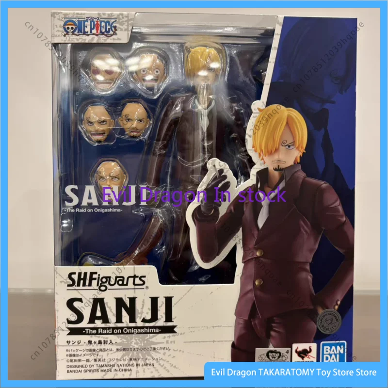 Bandai Original Shf Iguarts Shf One Piece Sanji Roronoa Zoro Monkey D Luffyanani Anime Action Figure Finished Model Kit Toy Gift