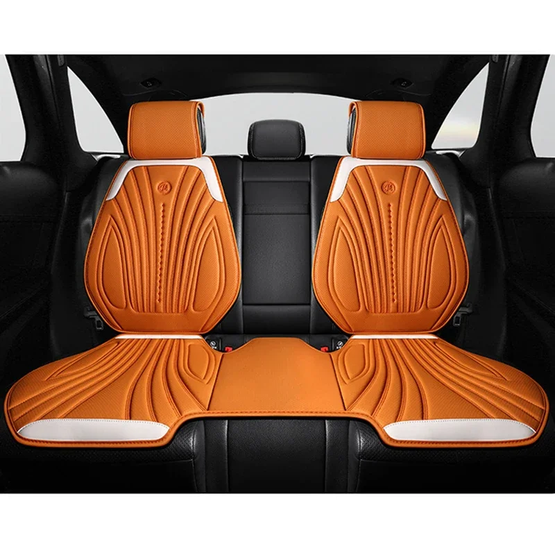 Suede Car Seat Covers Breathable Seat Cushion Pad Full Set Auto Chair Mat Protector Decoration Fashion Four Seasons Universal