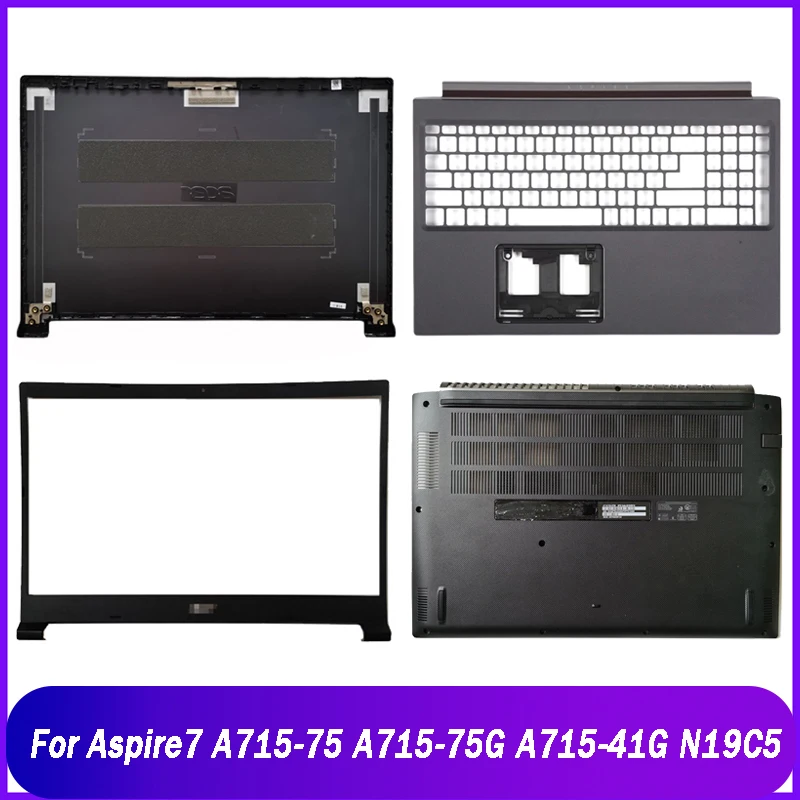 For Laptop LCD Back Cover/Front Bezel/Palmrest/Bottom Case For Acer Aspire 7 A715-41 A715-74G A715-75 N19C5 Top Back Cover Metal