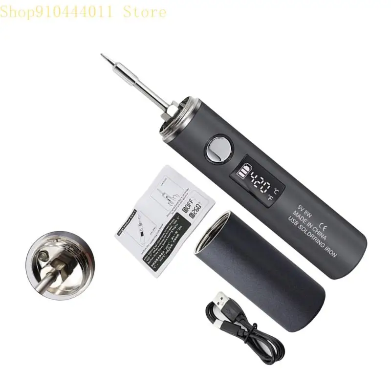 

28GF Wireless USB Soldering Iron Rechargeable Digital Temperature Control Weldin Tool for Electronics Repair and DIY Projects