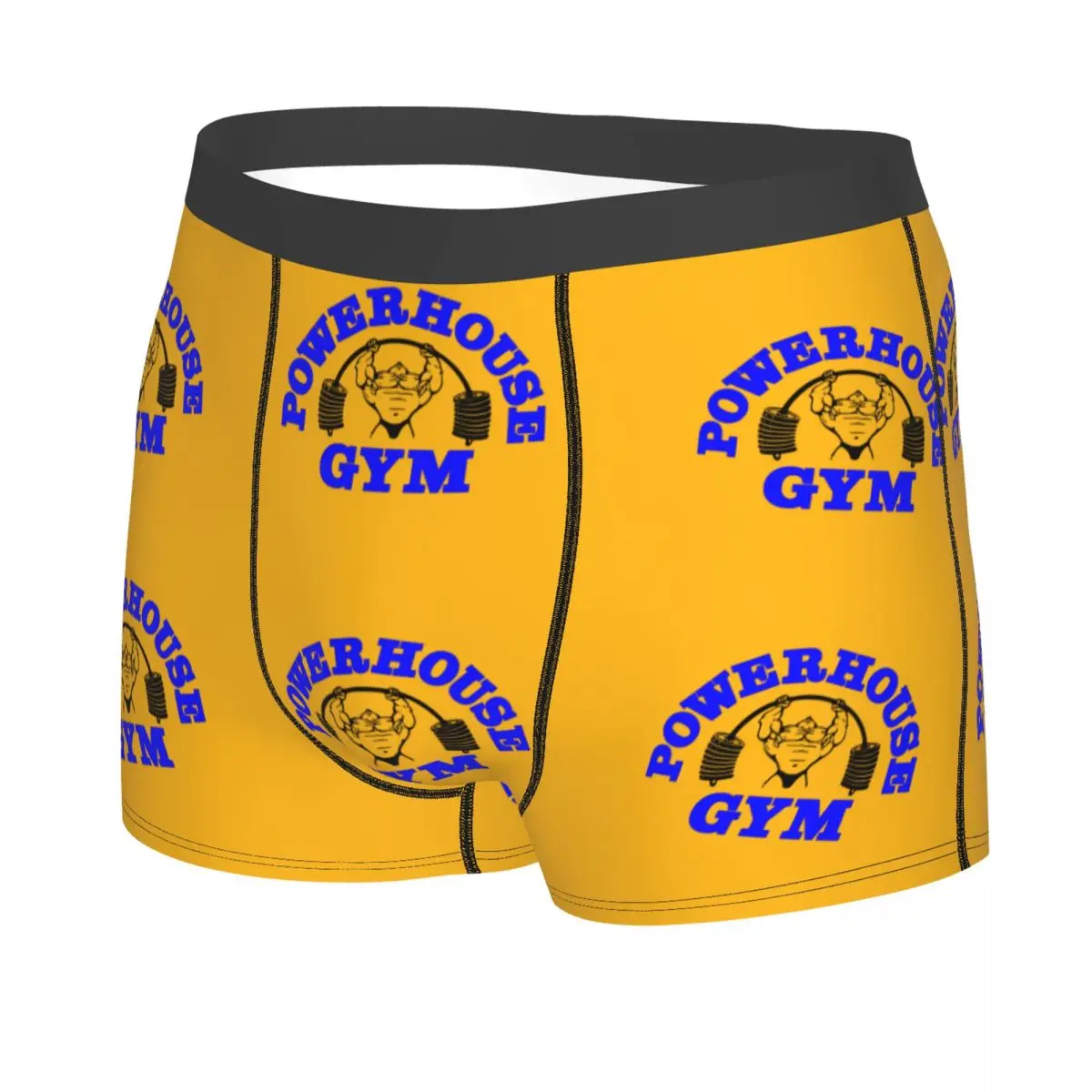 Powerhouse-Boxers de ginástica personalizados para homens, shorts de musculação, cuecas fitness, cuecas engraçadas