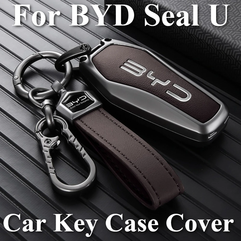 For BYD Seal U Car Key Holder Anti-scratch Dustproof Automobile PU Leather Car Key Case Protection Cover Car Accessories