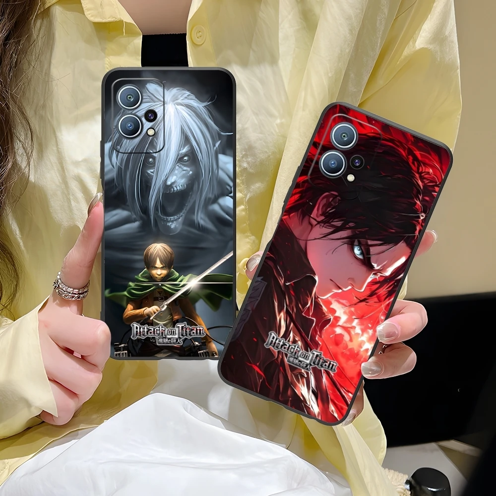 AOT Eren Yeager Mobile Cell Phone Case for Huawei P60 P50 P40 P30 P20 P10 P9 P8 Pro Lite Plus Black Soft Phone Cover Shell