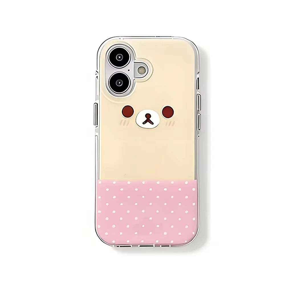 Niedliche Bären-Handyhülle mit Brillen für iPhone 18 17 Promax 16 15 14 13 12 11 Pro Mini Max Plus XR Silikon Transparente Weiche Hülle – Detail 4