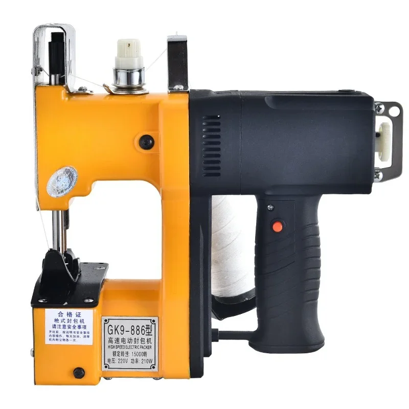 

Portable electric sewing machine, sealing machine, woven bag