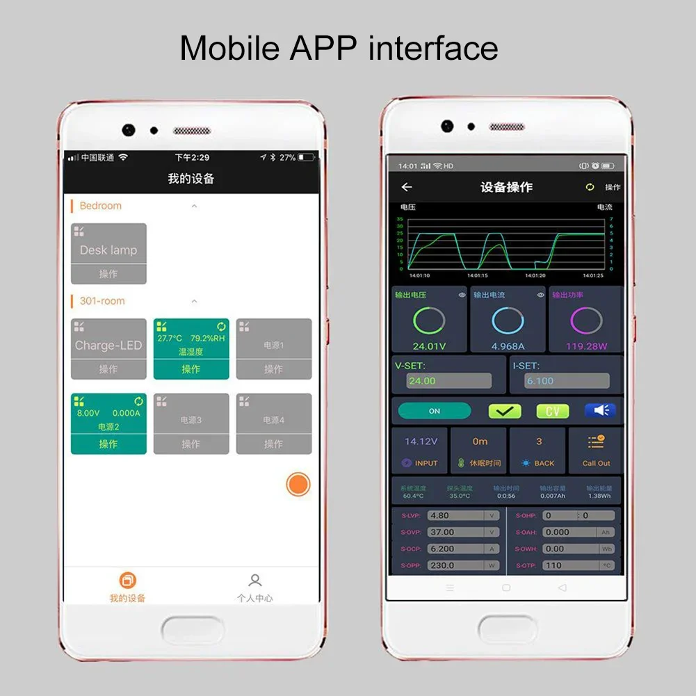 XYWFPOW For DC5V WIFI Module for Real Time Monitoring and Control with LAN and External Network Support for For DC Power Supply