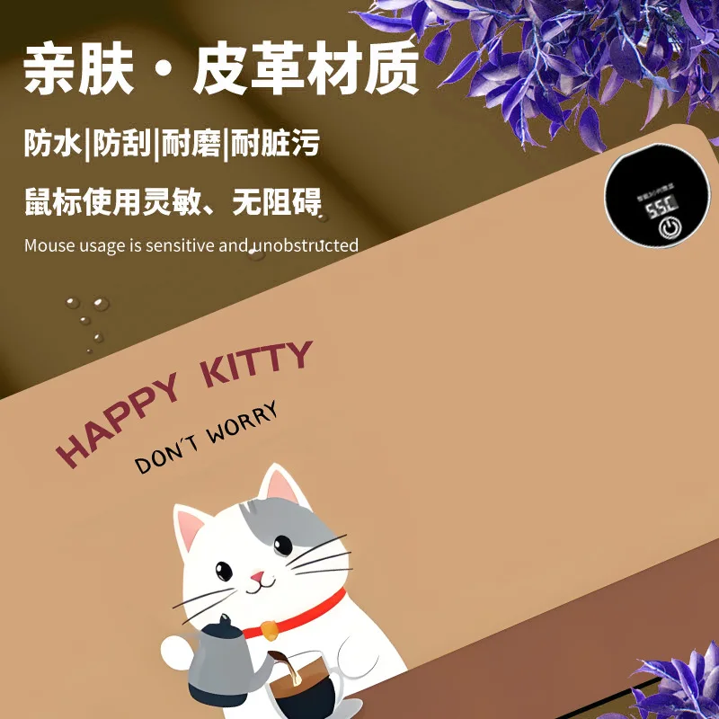 

Большой мультяшный нагревательный коврик для мыши, теплый настольный коврик для офисного компьютера и учебы, грелка для рук, настольный грелка для зимнего использования