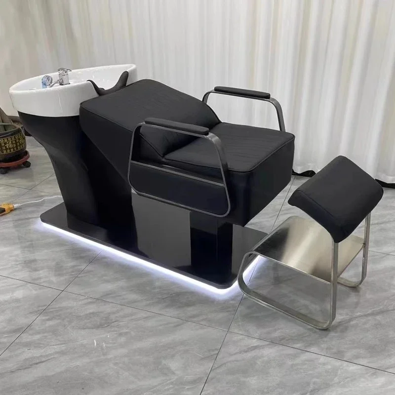 

Modern Living Room Furniture Stoelen PU Leather Artifact Shampoo Chairs Head Spa Lounge Luxury Shampoo Chairs Hair Wash