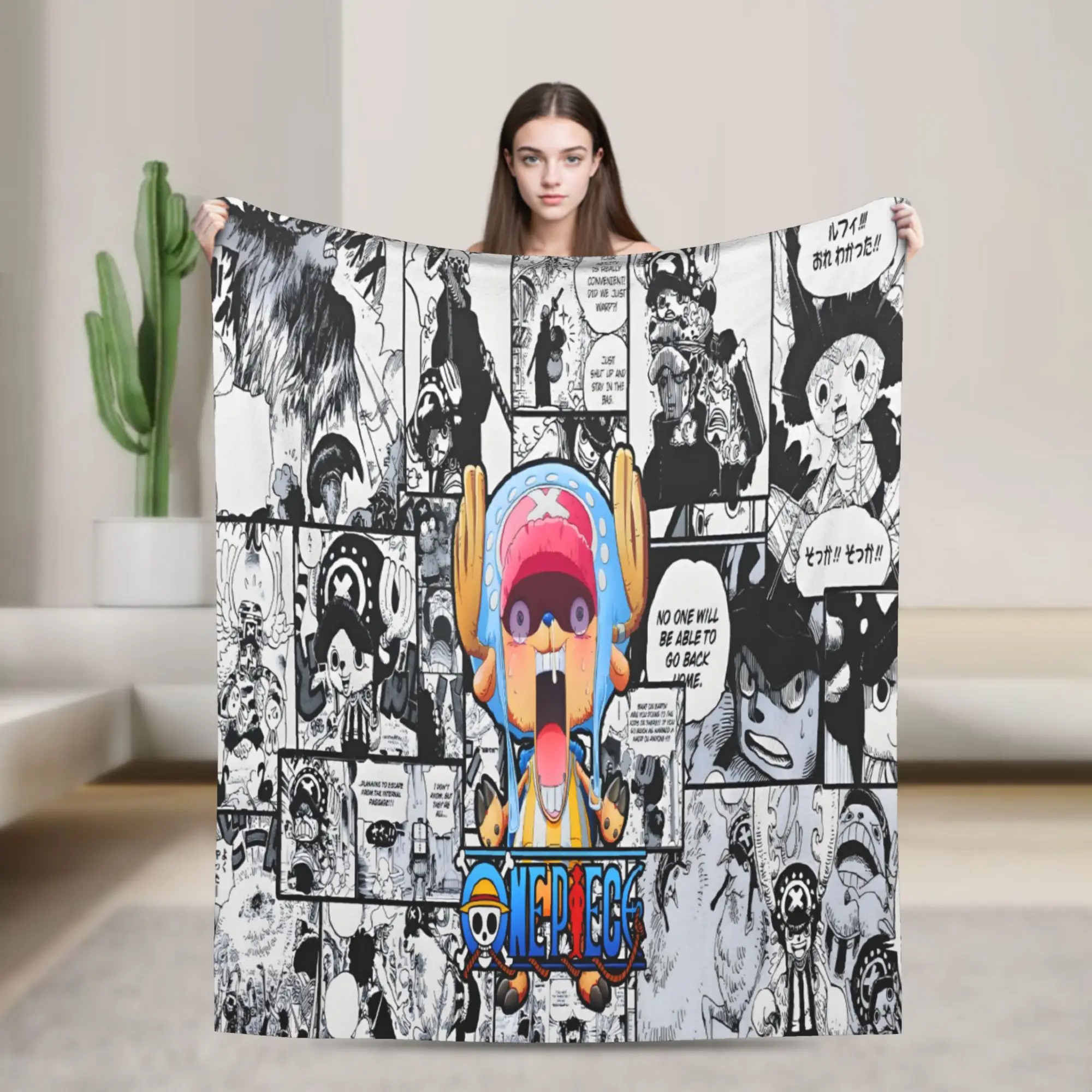 Custom Chopper Janpan Anime Blanket 3D Print Soft Flannel Fleece Warm Classical Throw Blankets for Office Bedroom Sofa Quilt