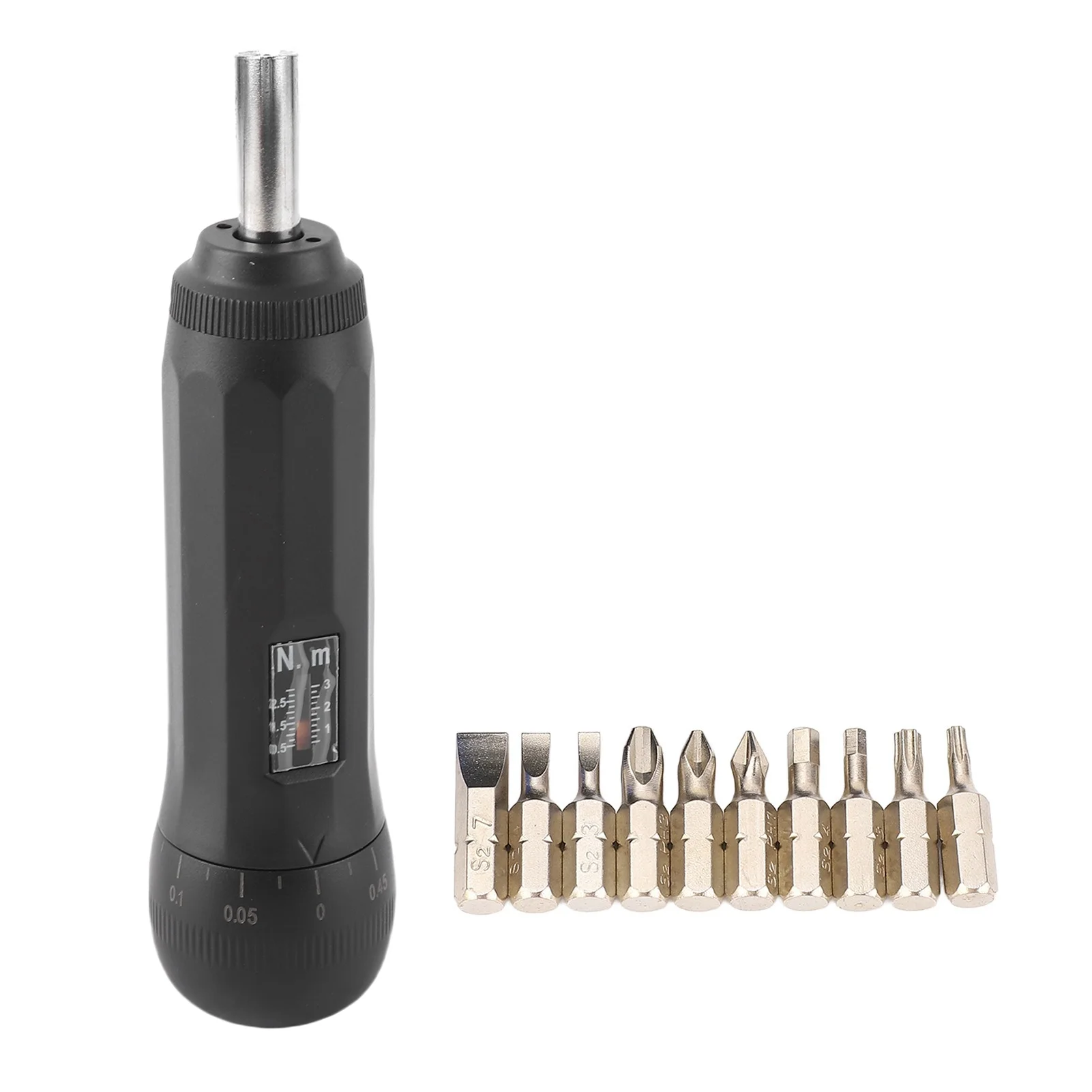 0.5 to 3 N.m Preset Torsion Screwdriver CW CCW Screw Driver Kit with 10 Bits for Electronics Accuracy Instrument