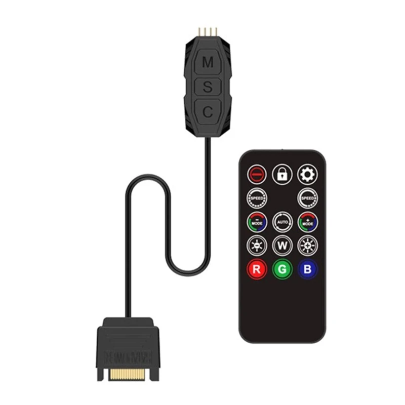 Controlador ABS do controlador ARGB do computador conectado dispositivo 5v Argb 3pin/4Pin