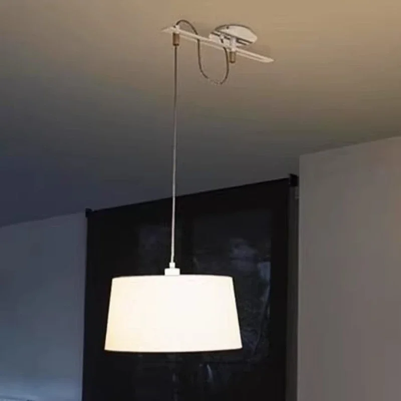 Removable Dining Room Chandelier Nordic Simple Modern Fabric Study Dining Room Bar Lamps  Home Decor