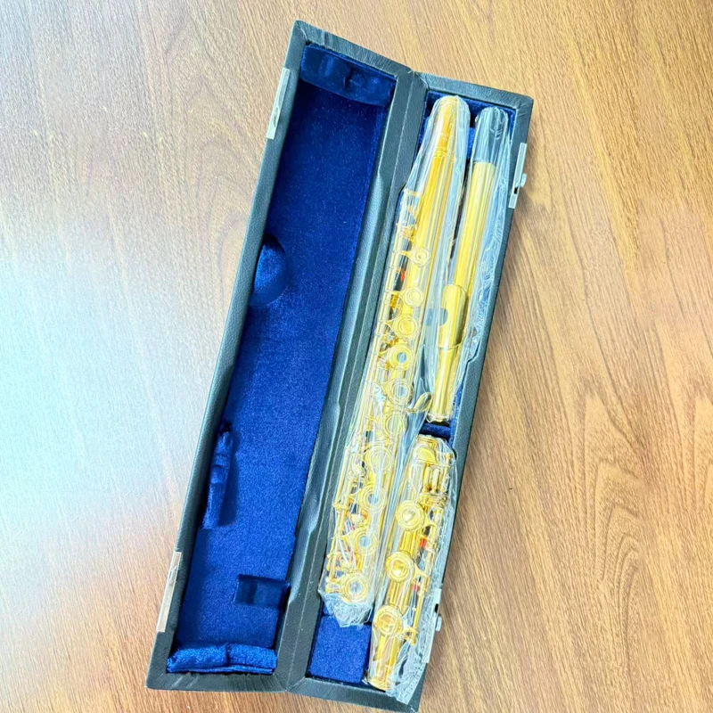 Japanese Pearl Flute Instrument, 17-Hole Open-Closed Type, Pure Tone, C Key, B Tail, Model PF-665RBE