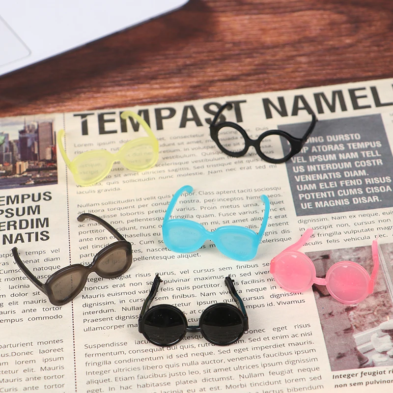 แว่นตากันแดดตุ๊กตา 20 ชิ้น แฟชั่นหลากสี อุปกรณ์เสริมสำหรับตุ๊กตาขนาด 1/6 17/30 ซม. ของขวัญของเล่น