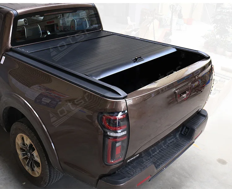 Car Trunk Lids For Dodge Ram Longhorn Pickup Bed Tonneau Cover Retractable Roller Shutter Tail Box Cover Electric Refit