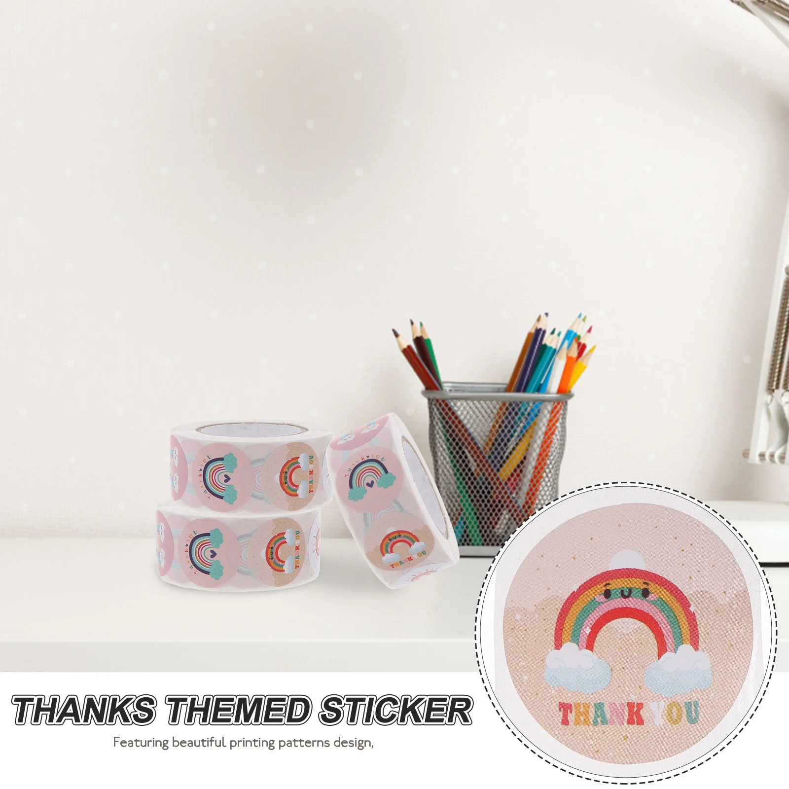 

3pcs 3 Rolls Birthday Greeting Round Sealing Labels For Baking Packaging Decorative Gift Label Stickers Party Favors Envelope