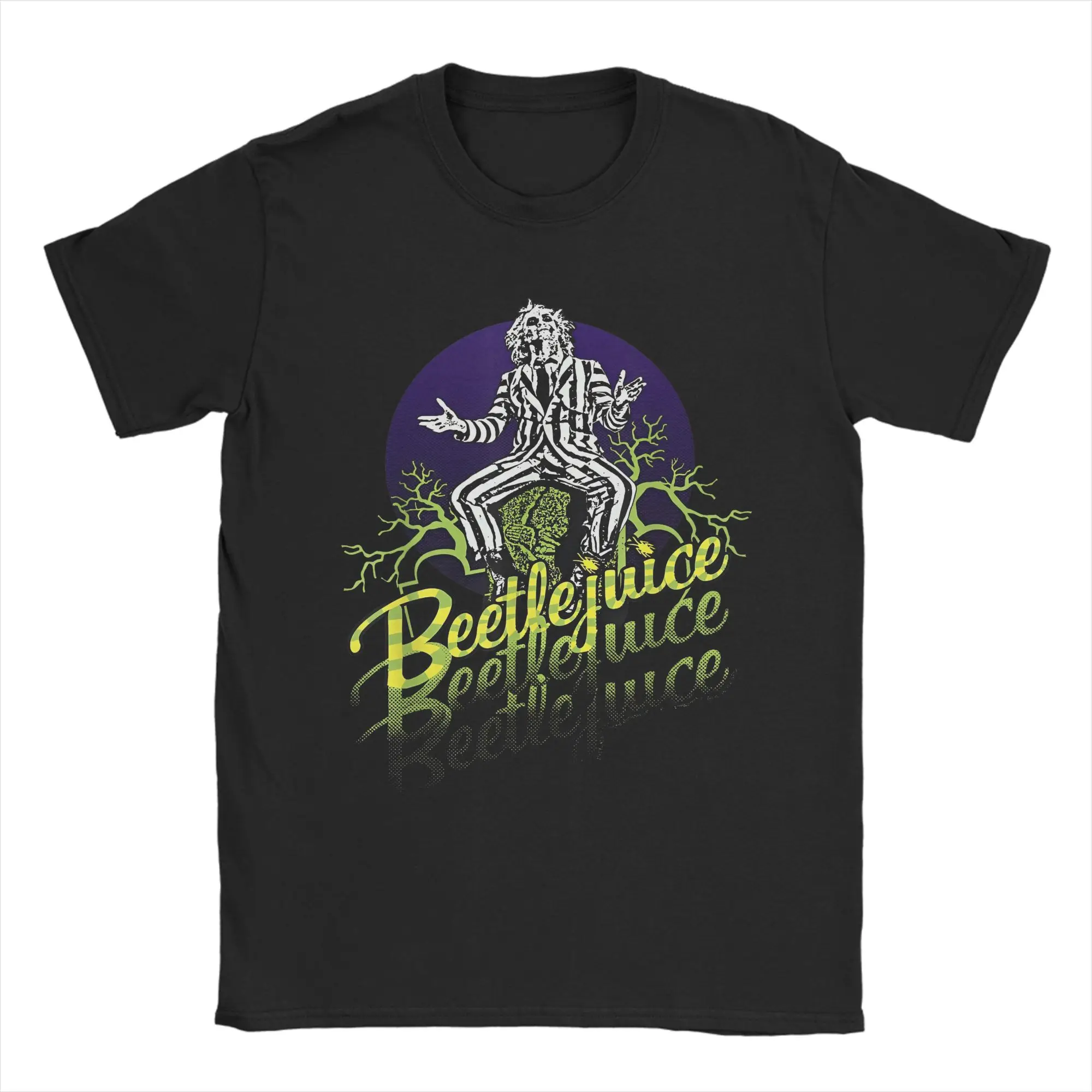 B-Beetlejuice T-Shirts für Männer und Frauen, 100% Baumwolle, Lustige T-Shirts mit Rundhalsausschnitt, Kurzarm-Shirts, Sommerkleidung – Detail 1
