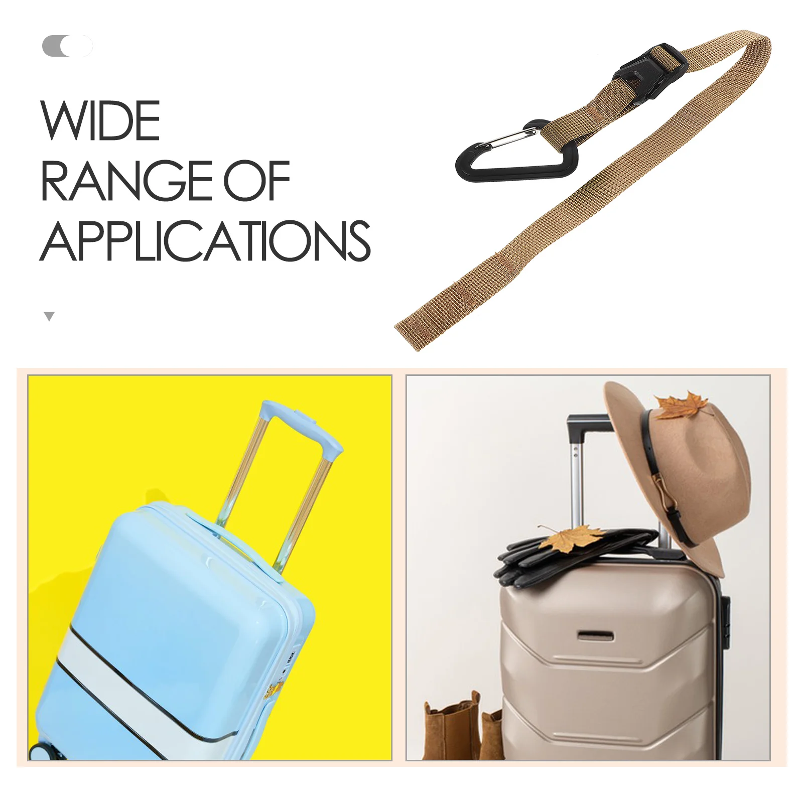 Travel Bags Suitcase Buckle Strap Band Luggage Carrying Clip Handle Wraps for Khaki Belt Accessories Flight Attendant