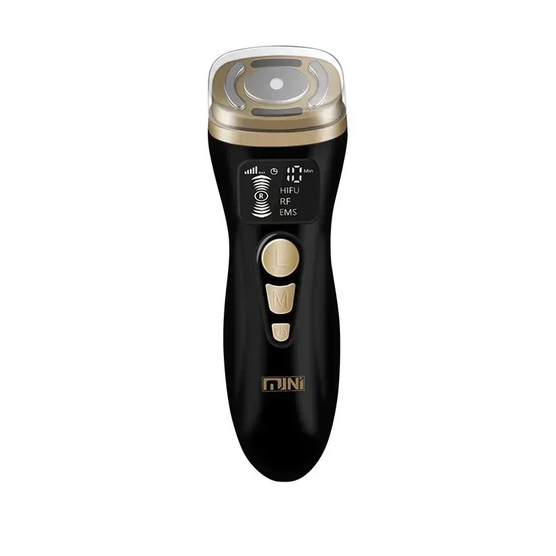 Mini HIFU+EMS+Microcurrent Face Lifter – Handheld Skin Tightening & Wrinkle Reduction Machine for Facial Lifting & Firming