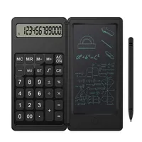 Portable 12 Digit Display 6 Inch Scientific Calculator With Writing Tablet With Stylus Pen Erase Button For Office Students Kids