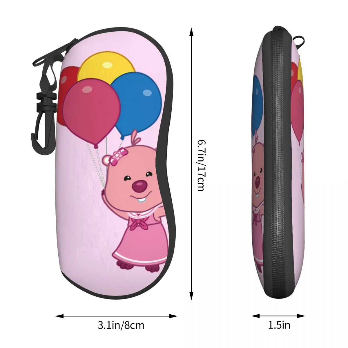 Cartoon Loopy With Balloon Glasses Case Men Women Portable Kawaii Eyeglasses Storage Box Vintage Eyeglasses Box image 4
