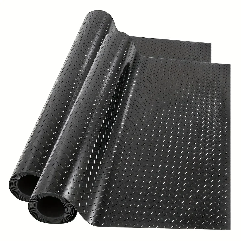 Heavy Duty Interlocking Click Connection PVC Oxford Cloth Floor Mat Roll Is Suitable for Garage, Gym, Warehouse Floors, Durable