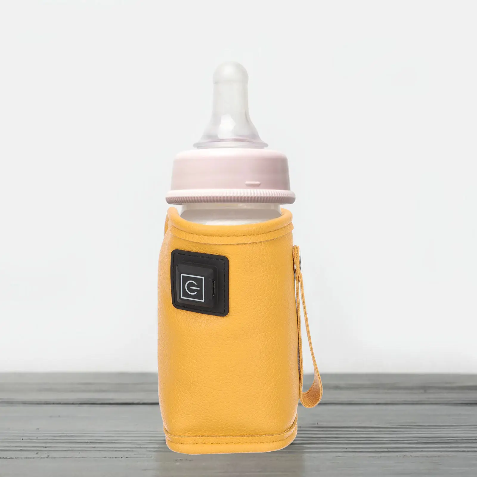 

Baby Bottle Warmer Sleeve Portable USB Powered 3 Temp Settings Fast Safe Heating Sandwich Insulation Design for Car Travel