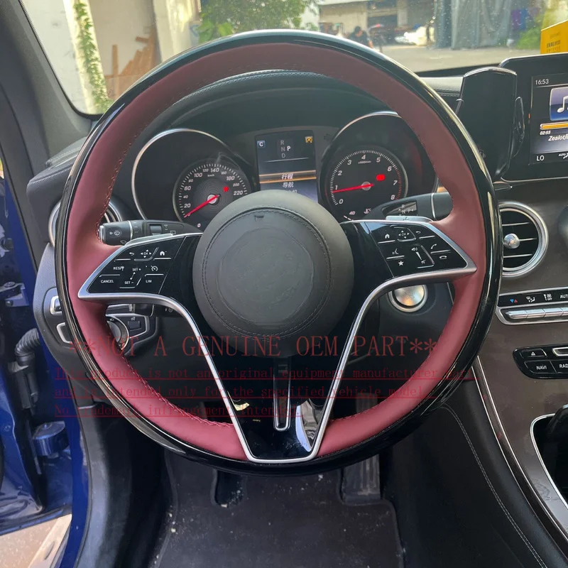 For Mercedes-Benz Full Series Upper Lower Off White Left Right Off White Electroplated Steering Wheel Horn Shell Decorative