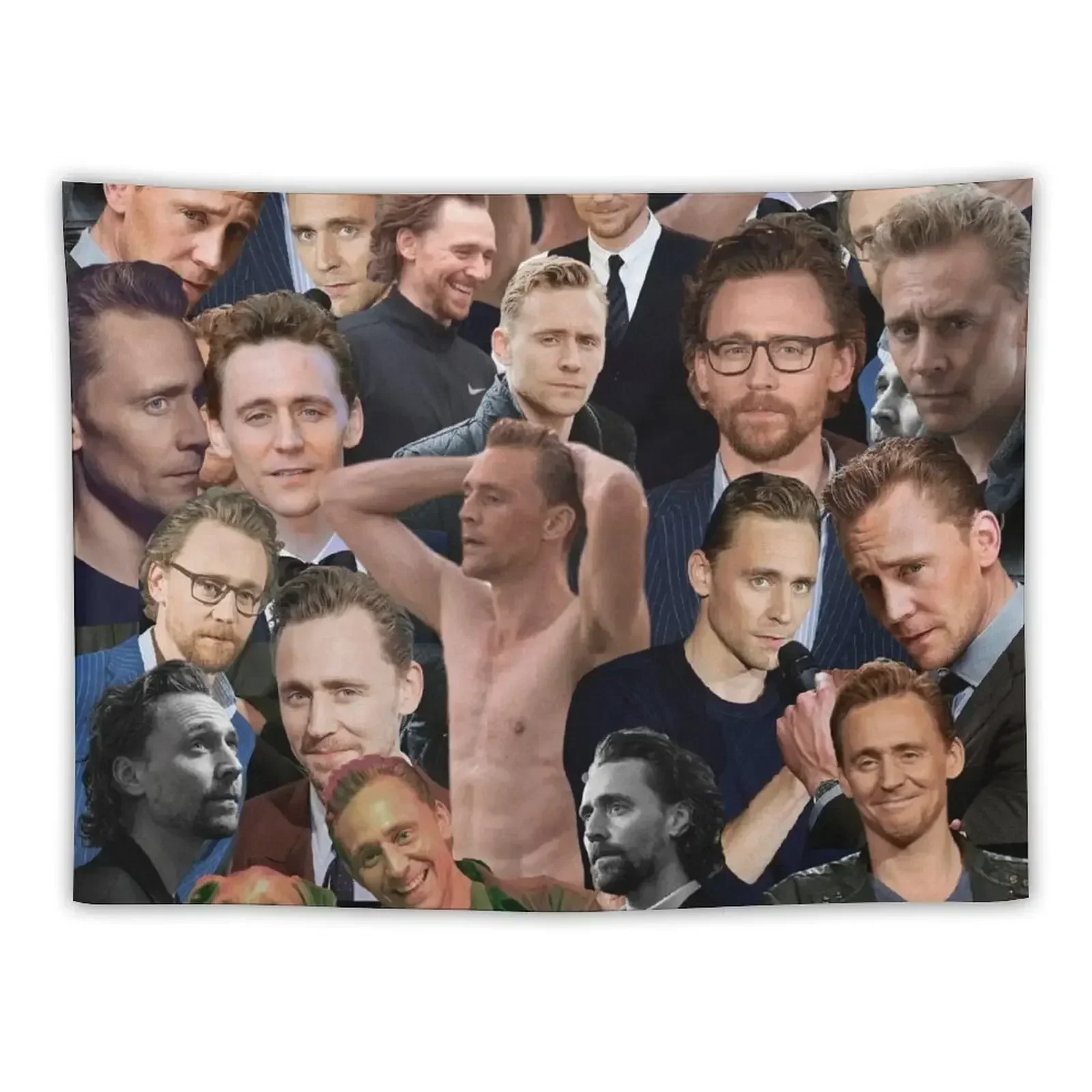 

Tom Hiddleston photo collage Tapestry Room Decorating Aesthetic Room Decor Aesthetic Tapestry