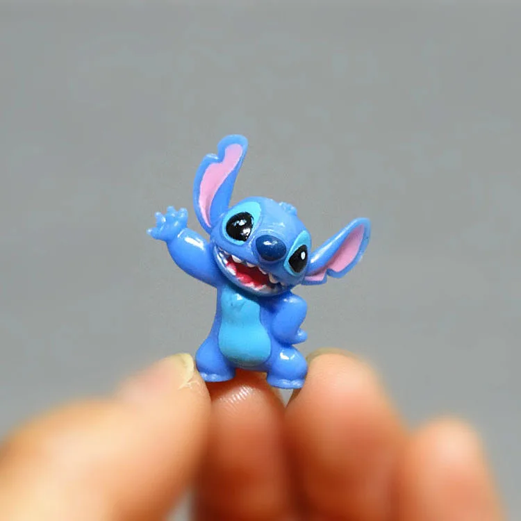 12pcs/Lot Disney Stitch Figure Toy Set Anime Mini Stitch Action Figurines Dolls Home Party Supply Decoration Toys Christmas Gift