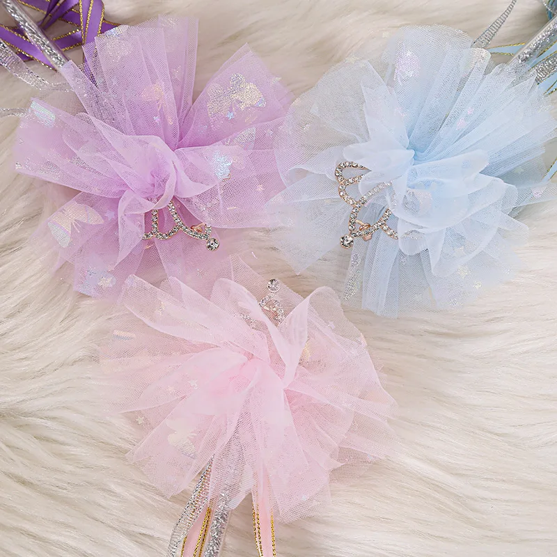 2024 New Sweet Girl Angel Magic Wand Tassel Fairy Wand Colorful Cute Children Party Dress Up Performance Cosplay Props