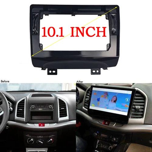 Fascia de Radio de coche de 10,1 pulgadas para JAC Refine S3 13-16 DVD adaptador de placa de marco estéreo montaje Kit de bisel de instalación de tablero