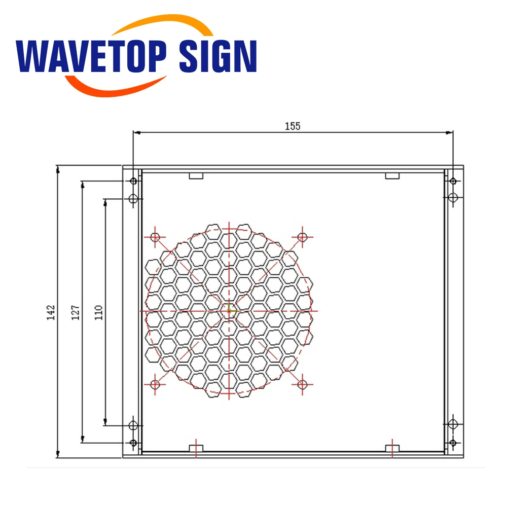 Wavetopsign เลเซอร์ CO2 40W 110V/220V สำหรับหลอดเลเซอร์ CO2 30W-45W