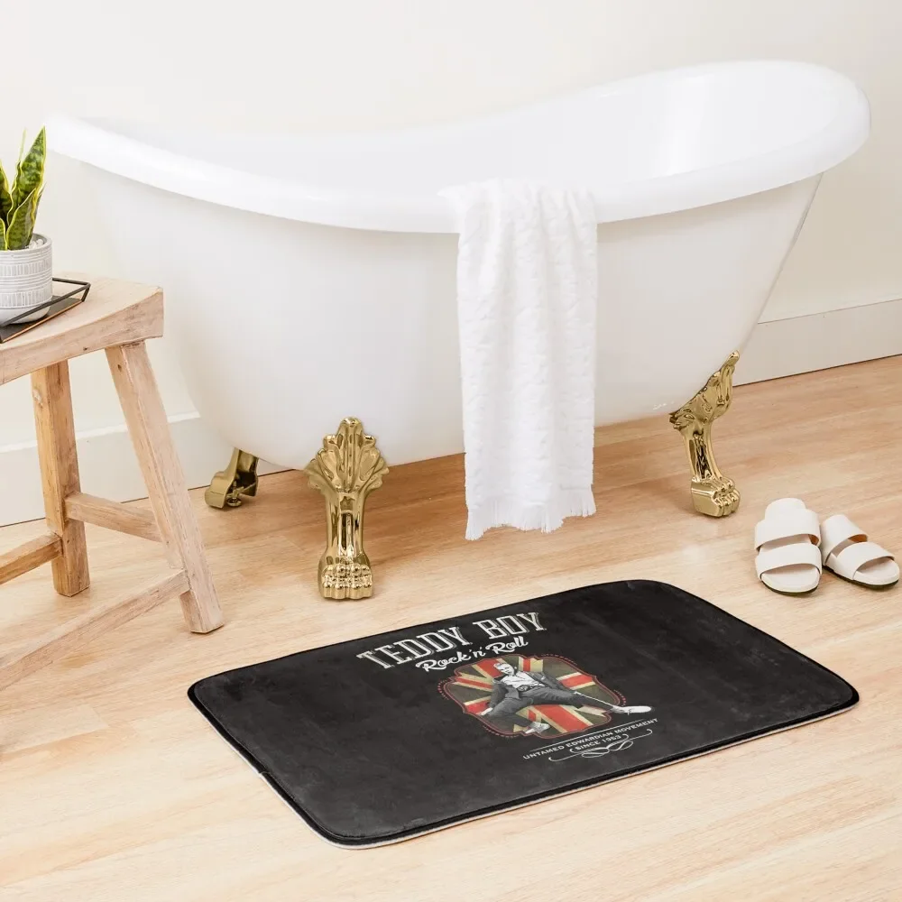 

TEDDY BOY ROCK'N'ROLL Bath Mat Mats Bedroom Toilet Rug Rugs Baths Mat