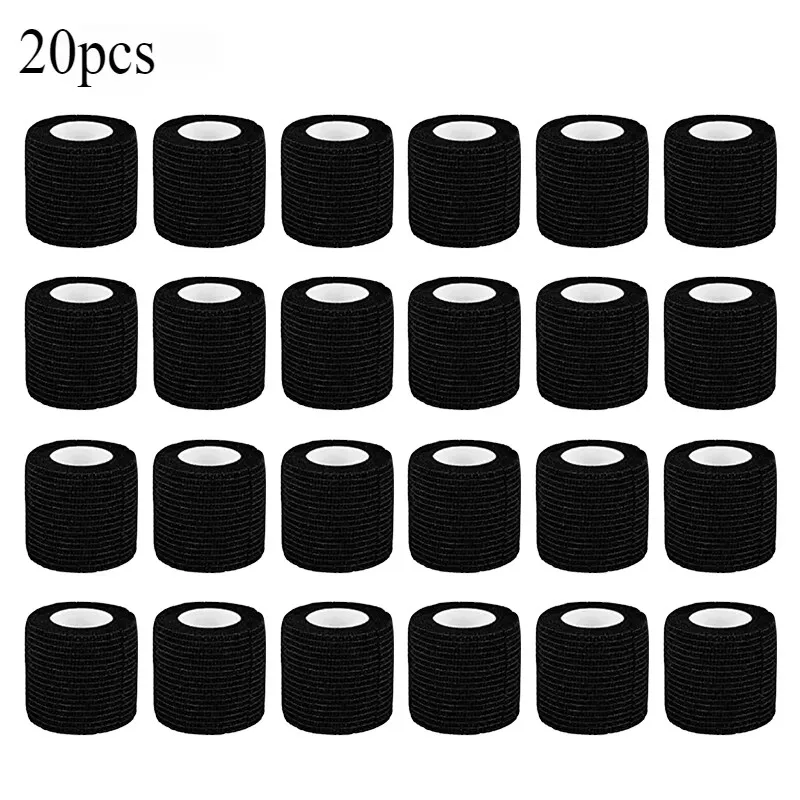 5/10/20Pcs Schwarz Tattoo Grip Verband Hohe Qualität Wasserdicht Selbstklebende Tattoo Zubehör Heißer Weiche Baumwolle Tattoo liefert