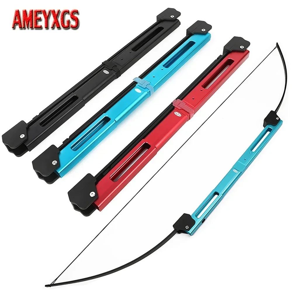 58inch Recurve Bow 35lbs Archery Folding Bow Aluminum Riser for Left/Right Hand Outdoor Sports Shooting Target Hunting