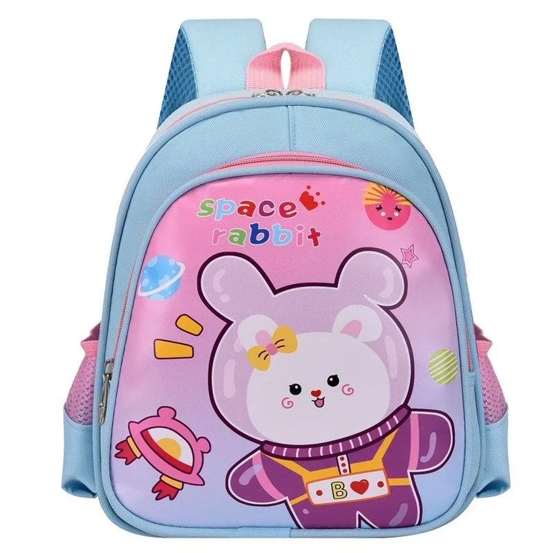 Crianças dos desenhos animados coelho urso pequenas mochilas 2022 nova primária menina menino bonito animal respirável mochilas no jardim de infância quente