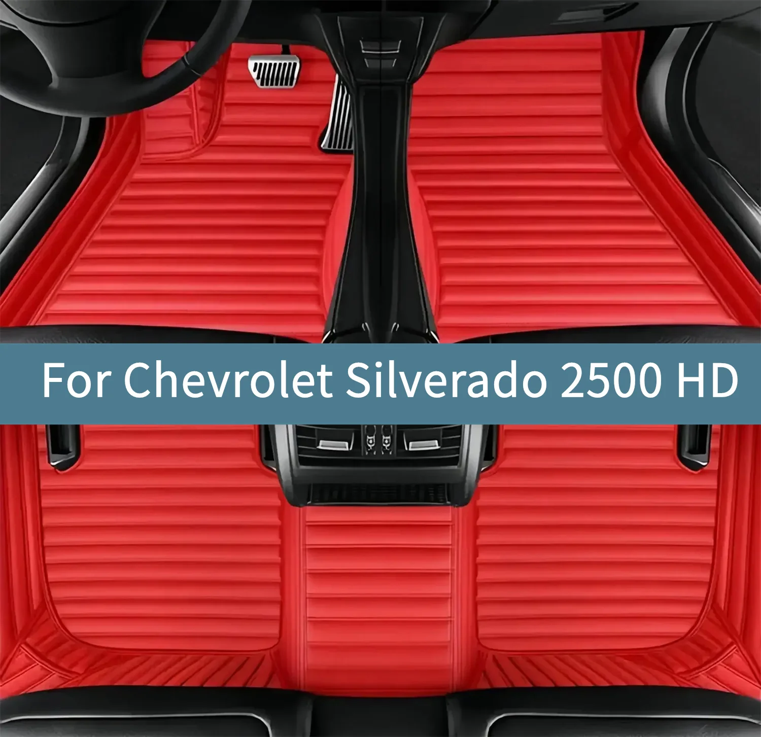 

Автомобильные коврики для Chevrolet Silverado 2500 HD 2021 2022 2023 2024 2025 2026 Коврики для автомобилей Всепогодные водонепроницаемые полный комплект