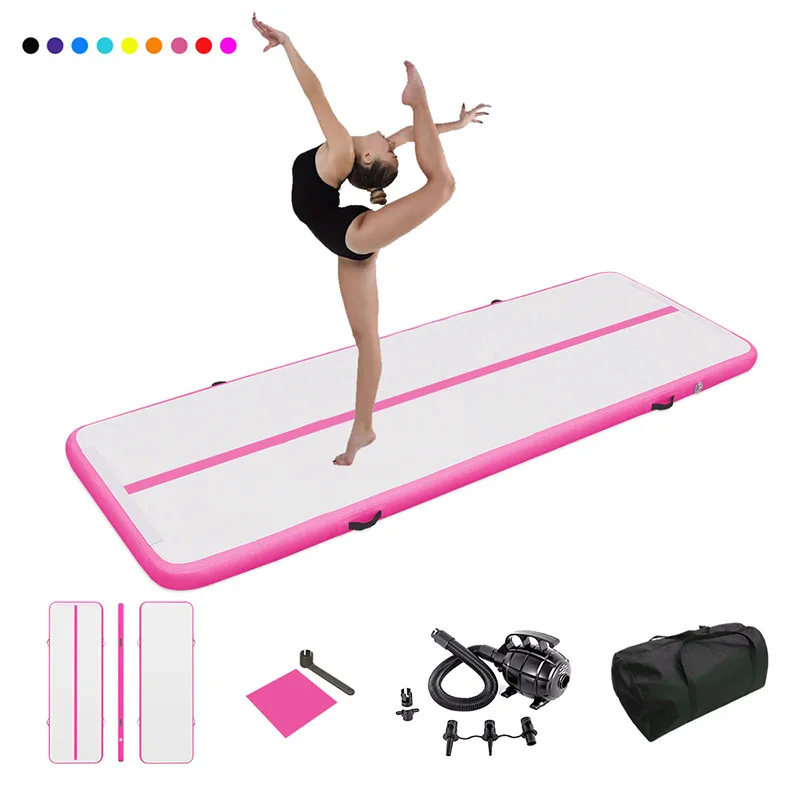 Inflatable Air Track Gymnastics Tumbling Mat Custom Color Size  Drop Stitch for Home Gym Training Cheerleading Yoga Wholesale view 4