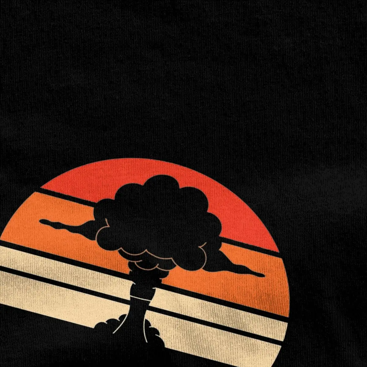 เสื้อยืดลาย Nuclear explosin The Sun เสื้อยืดวินเทจสำหรับฤดูร้อนเสื้อยืดคอตตอนแท้สำหรับพิมพ์ลายแขนสั้นคู่รัก