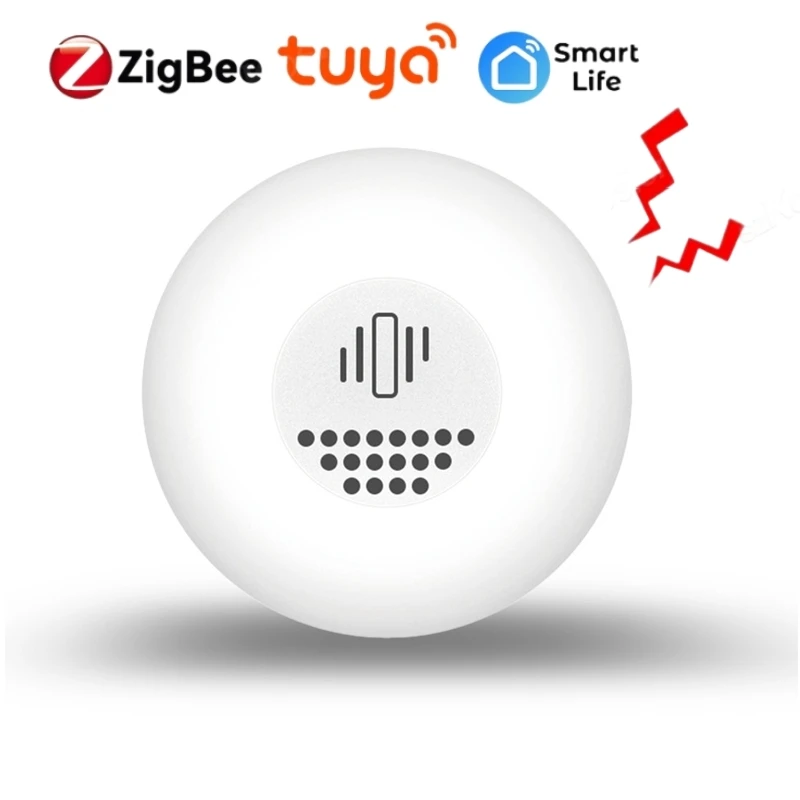 

Tuya Smart ZigBee Vibration Sensor Smart Home Security Protection System Door Window Burglar Detection Alarm Smart Life APP