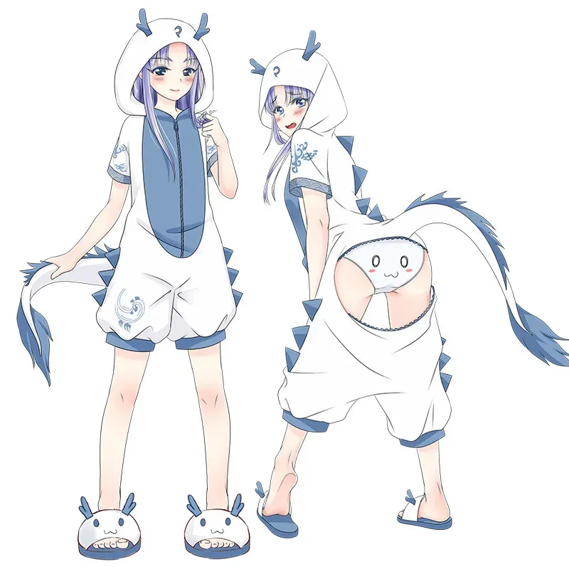 CyAnime косплей милая пижама Monokuma Black Rock Shooter Slime Kasugano Sora Natsume Yuujinchou мультфильм летняя одежда для сна косплей