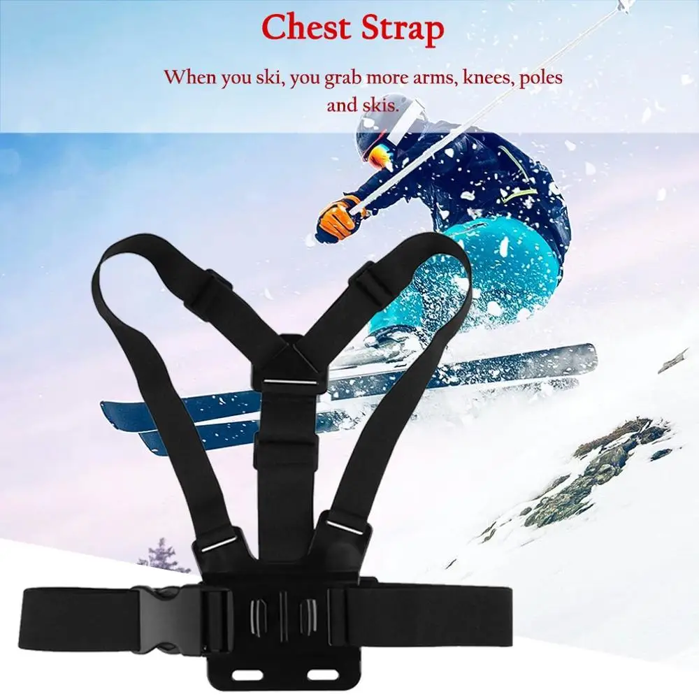 Chest Strap Mount Belt  Adjustable Harness for Gopro Hero 7 6 5 4 3 3 2 1 Xiaomi Yi SJCM SJ4000 SJ5000 Sports Action Camera