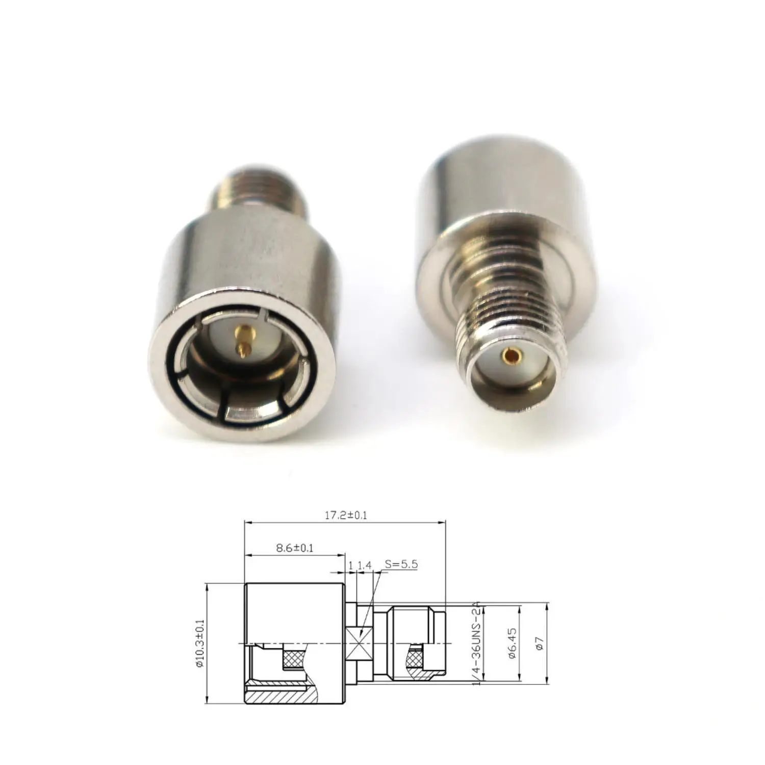 DYKB SMA-JK Durable Quick-Connect Test Adapter SMA Male Female DC-12GHz Fast Plug Lock Low VSWR 50Ohm RF High Frequency Wideband