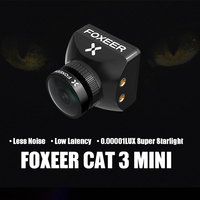 22*22mm Foxeer Cat 3 Mini 1200TVL 0.00001Lux Super StarLight FPV Camera M12 2.1mm 4.6V-20V for RC FPV Racing Freestyle Drones