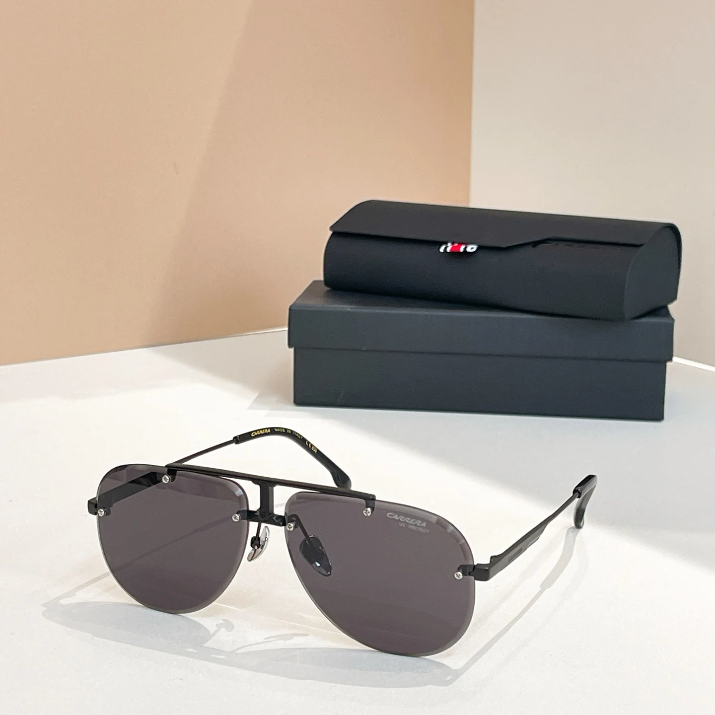 Carrera الرجال العلامة التجارية النظارات الشمسية خمر نظارات شمسية الرجال النساء كبيرة مربع كبير الحجم الملونة في الهواء الطلق الرياضة القيادة نظارات CA1052