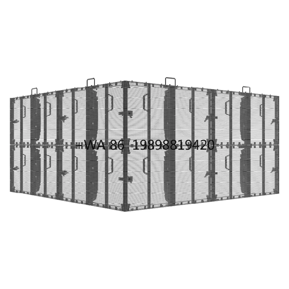 

Настраиваемый уличный светодиодный экран P10,4-10,4 мм, прозрачный дисплей для рекламной видеостены, ультратонкая, простая в установке светодиодная сетка