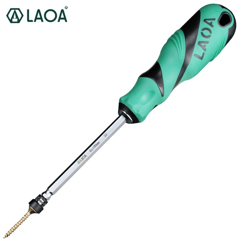 LAOA Magnetic Screwdriver S2 Alloy Steel Philips PH2 Screwdriver with Magnetism Ring Screw Driver Hand Tools