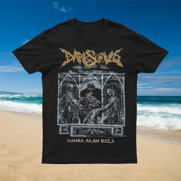 

2025 New DARKSOV - HAMBA ALAM Printed Unisex Street Fashion Trend Short Sleeved Pure Cotton Round Neck