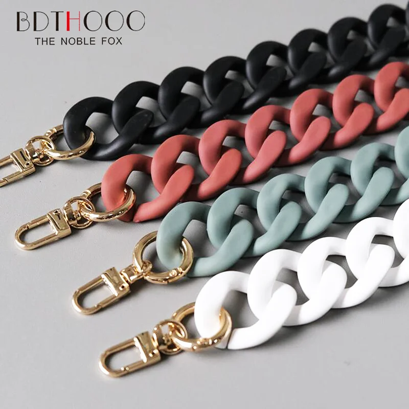 120cm Large Flat Chain Strap - Acrylic Luxury Handbag Strap Fashionable Replacement Purse Clutches Handles for DIY Crafts